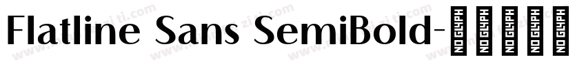 Flatline Sans SemiBold字体转换